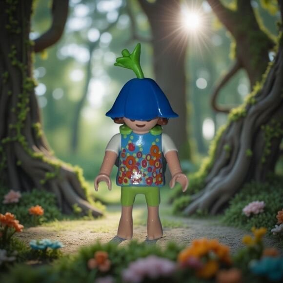 Playmobil Blue Fairy Girl Green Wings Figure A3 - Picture 1 of 5